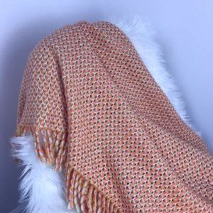 Max Studio Home Orange And Yellow Throw Blanket